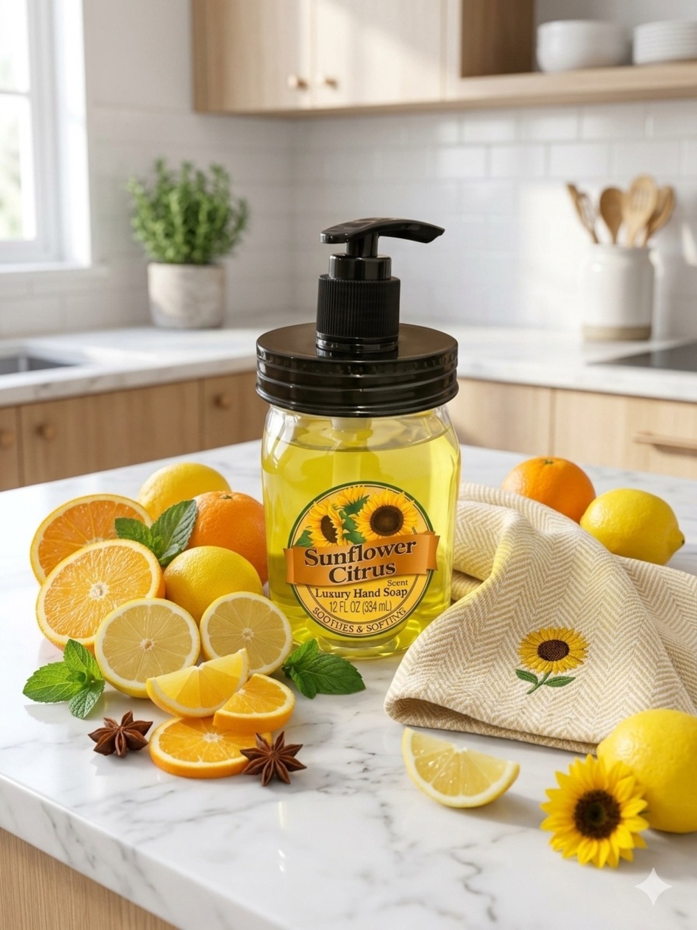 Sunflower Citrus Luxury Hand Soap
